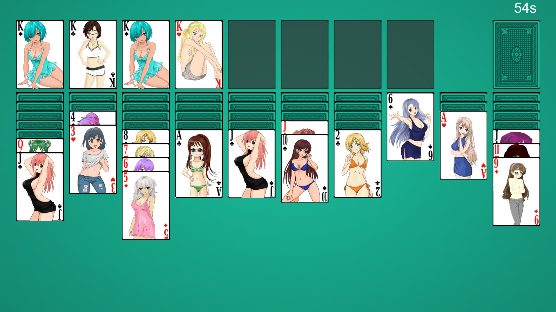 Anime Babes: Solitaire screenshot