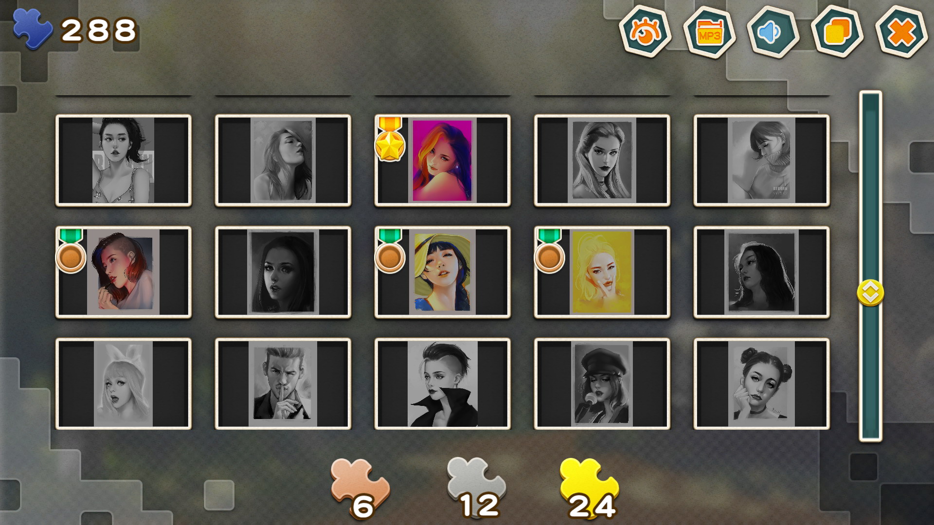 Pleasure Puzzle:Portrait 趣拼拼：肖像画 screenshot