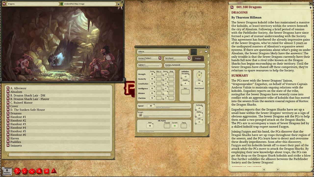 Fantasy Grounds - Pathfinder Playtest - The Rose Street Revenge (PFRPG2) screenshot