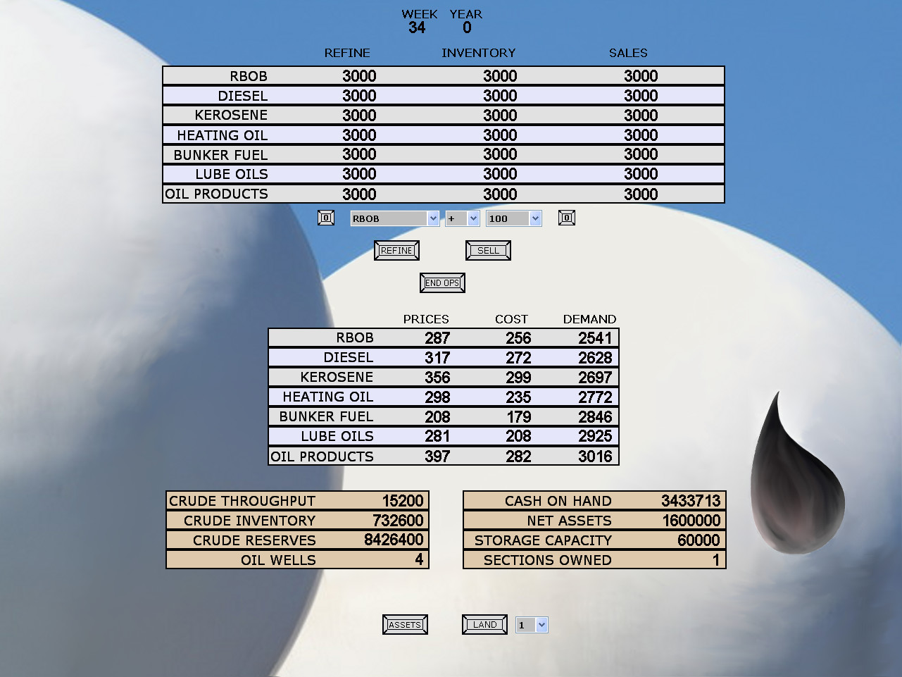 OIL PATCH SIMULATIONS screenshot