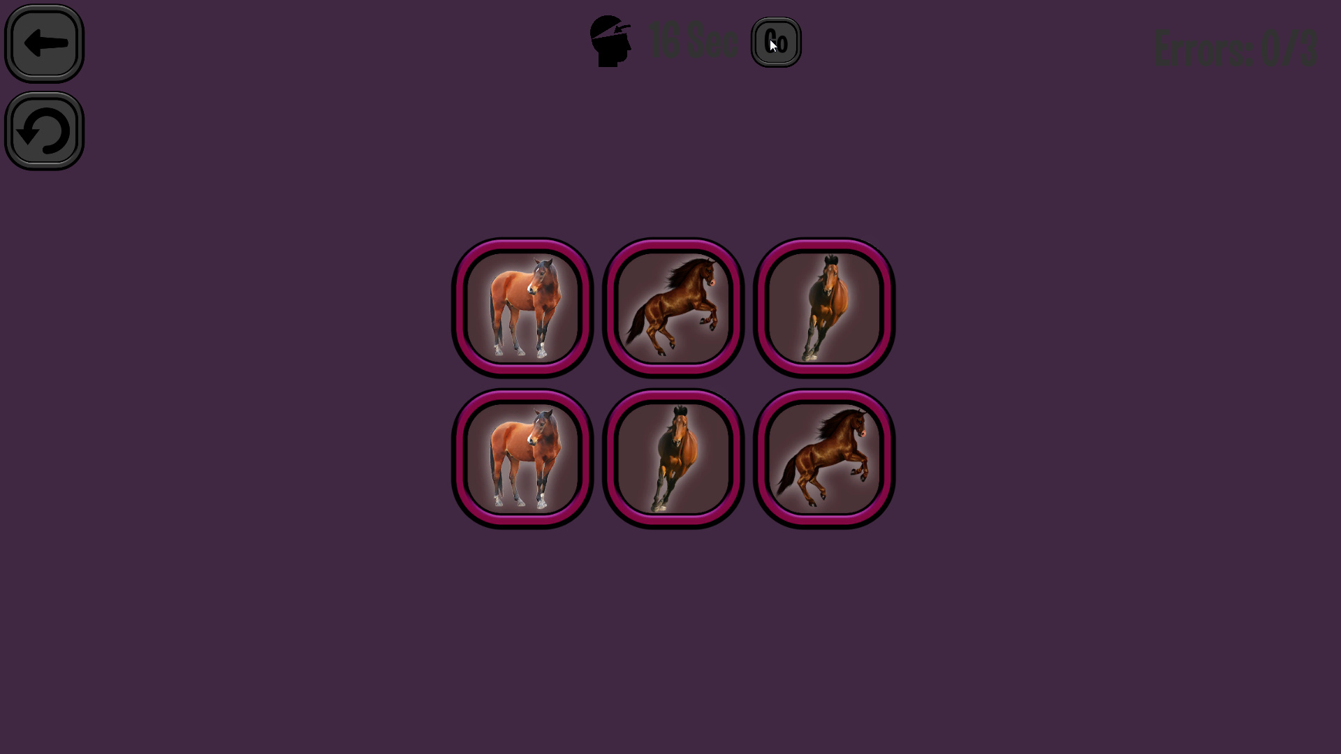 Animals Memory: Horses screenshot