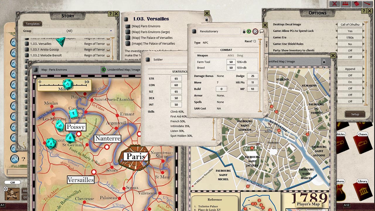 Fantasy Grounds - Reign of Terror (CoC7E) screenshot