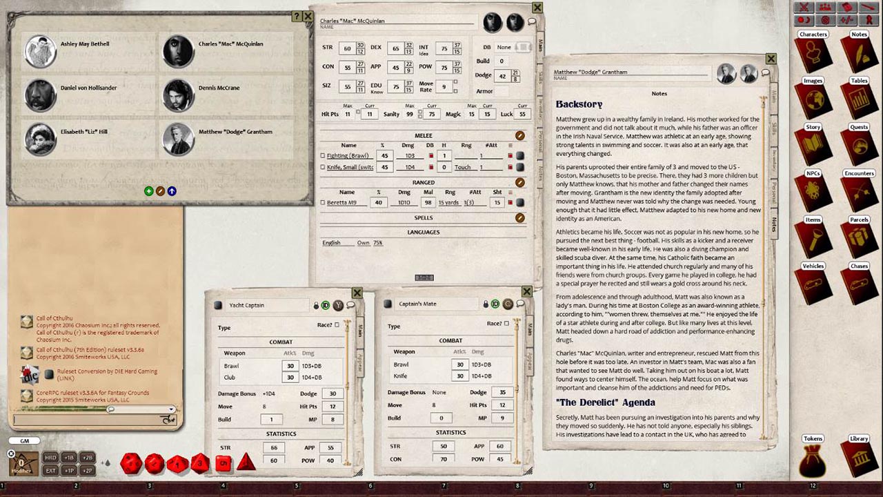 Fantasy Grounds - The Derelict (CoC7E) screenshot