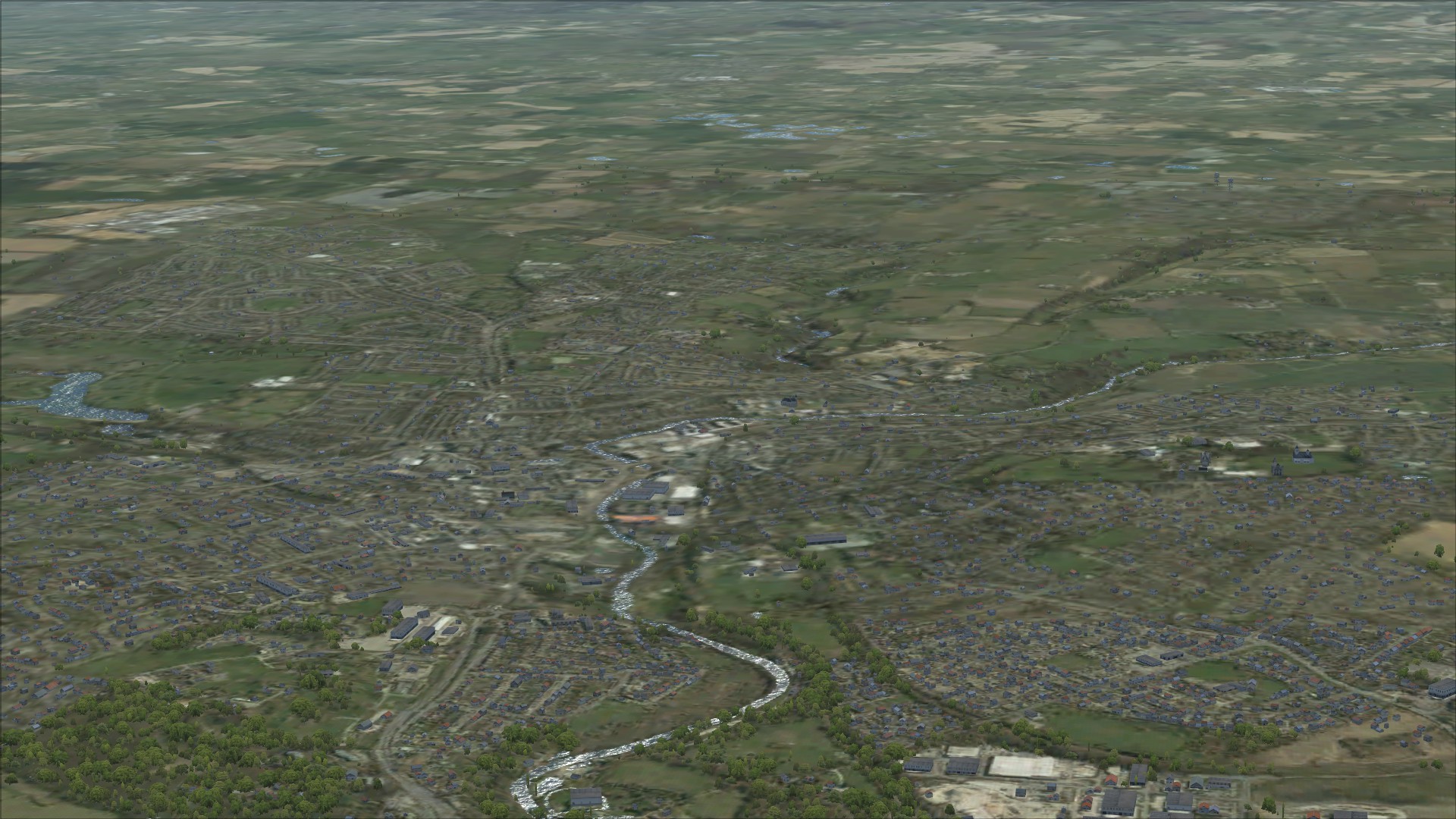 FSX Steam Edition: VFR Real Scenery NexGen 3D - Vol. 1: Southern England and South Wales Add-On screenshot