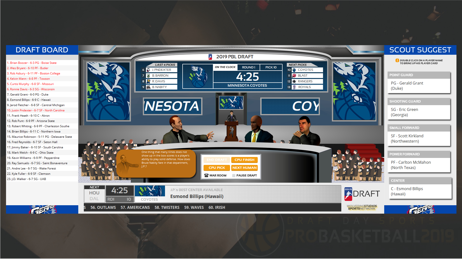 Draft Day Sports: Pro Basketball 2019 screenshot