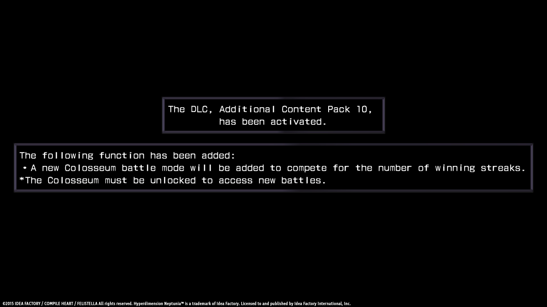 Hyperdimension Neptunia Re;Birth1 Survival Mode screenshot
