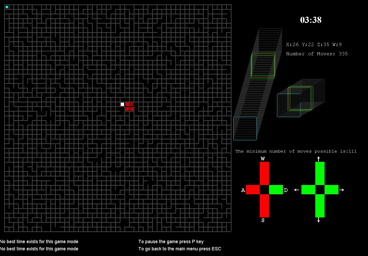 Maze 4D screenshot