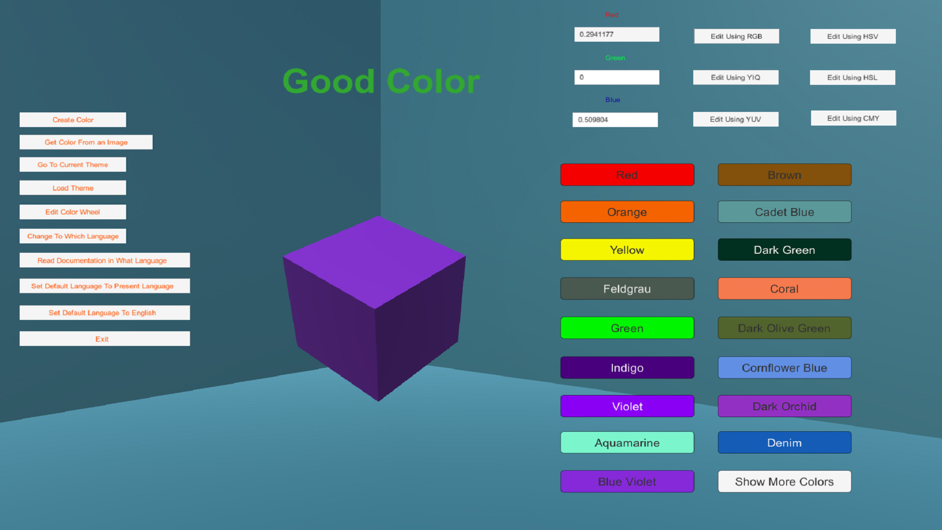 GoodColor screenshot