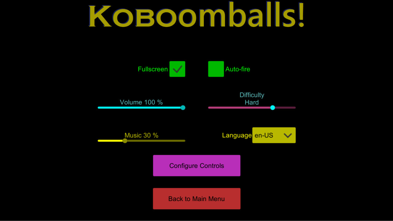 Koboomballs screenshot