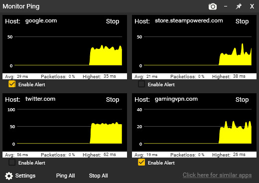 Sticky Apps :: Monitor Ping screenshot