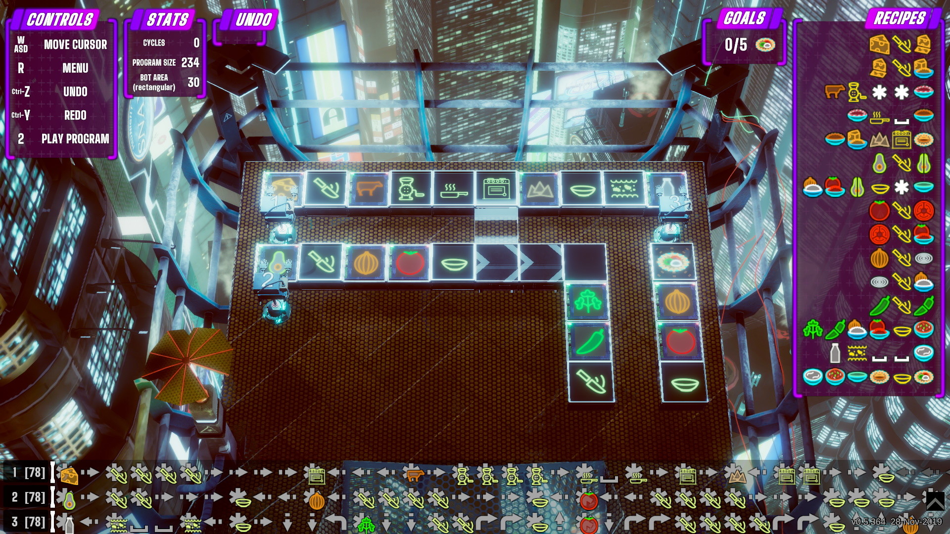 Neon Noodles - Cyberpunk Kitchen Automation screenshot