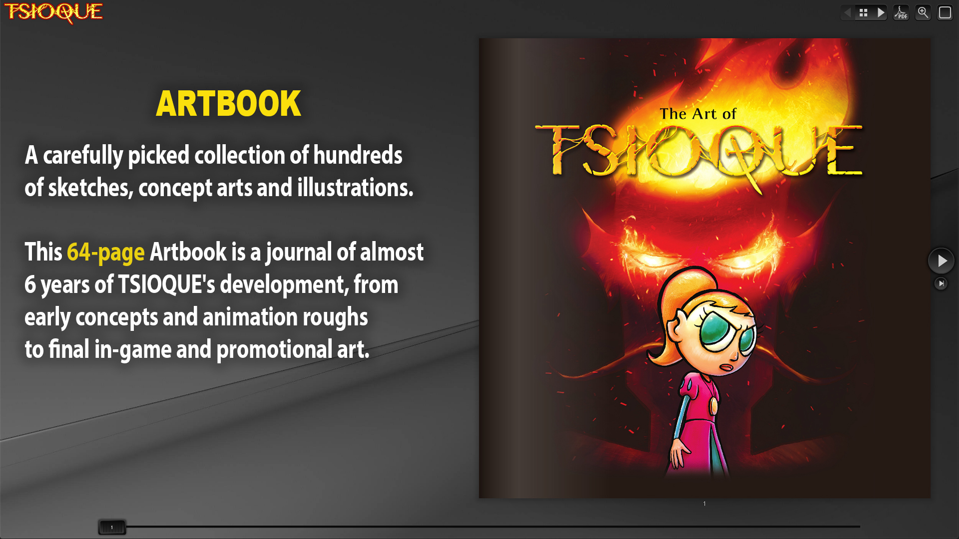 TSIOQUE - Digital Artbook screenshot