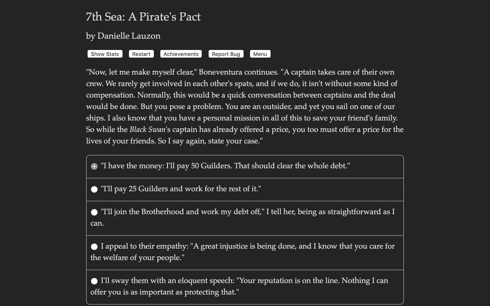 7th Sea: A Pirate's Pact screenshot