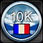 Icon for 10,000 point mission - French