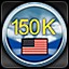 Icon for 150,000 Squadron points - American