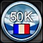 Icon for 50,000 Squadron points - French