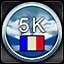 Icon for 5,000 point mission - French