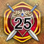 - Raid Leader<br>Unlock 25 different Troops Raid Leader