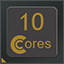 Icon for 10 CPU Cores