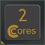 Icon for 2 CPU Cores