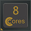 Icon for 8 CPU Cores