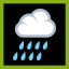 Icon for Rainy and Pouring Cloud