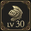 Icon for Reach Lvl 30 with a character