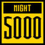 Icon for  Total 5000 cities connected in night mode