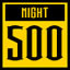 Icon for Total 500 cities connected in night mode