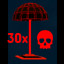 Icon for Die 30 times to piston.