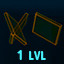 Icon for Finish 1 lvl with with criss cross platform.
