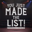 Icon for You just made the List
