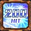 Icon for Maximum Hit Count Over 200!
