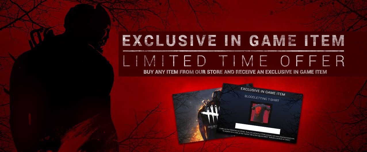 Dead by Daylight – Last to get the Bloodletting T-shirt game Exclusive! Steam