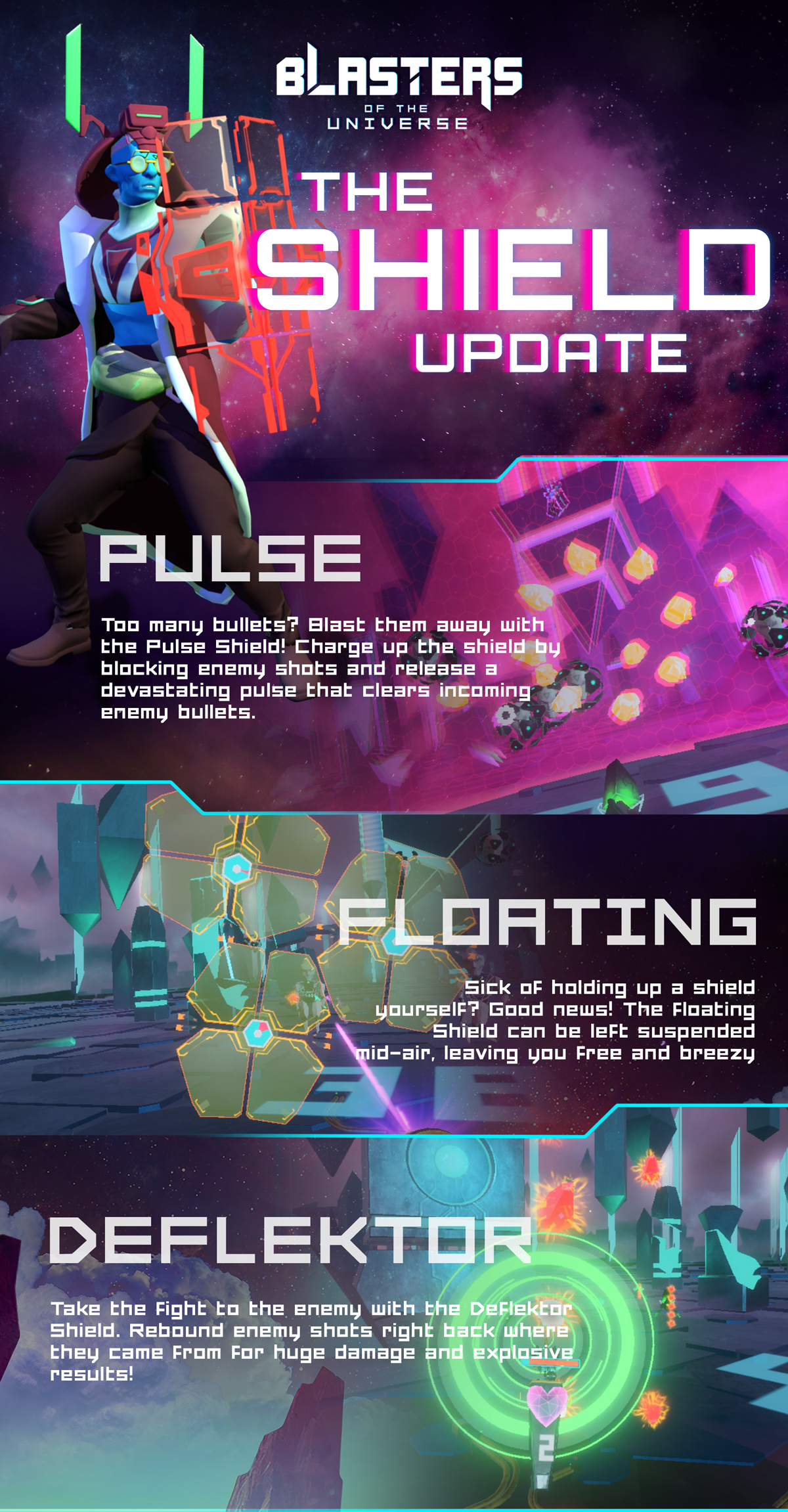 Blasters of the Universe Update 2 The Shield Update Steam News