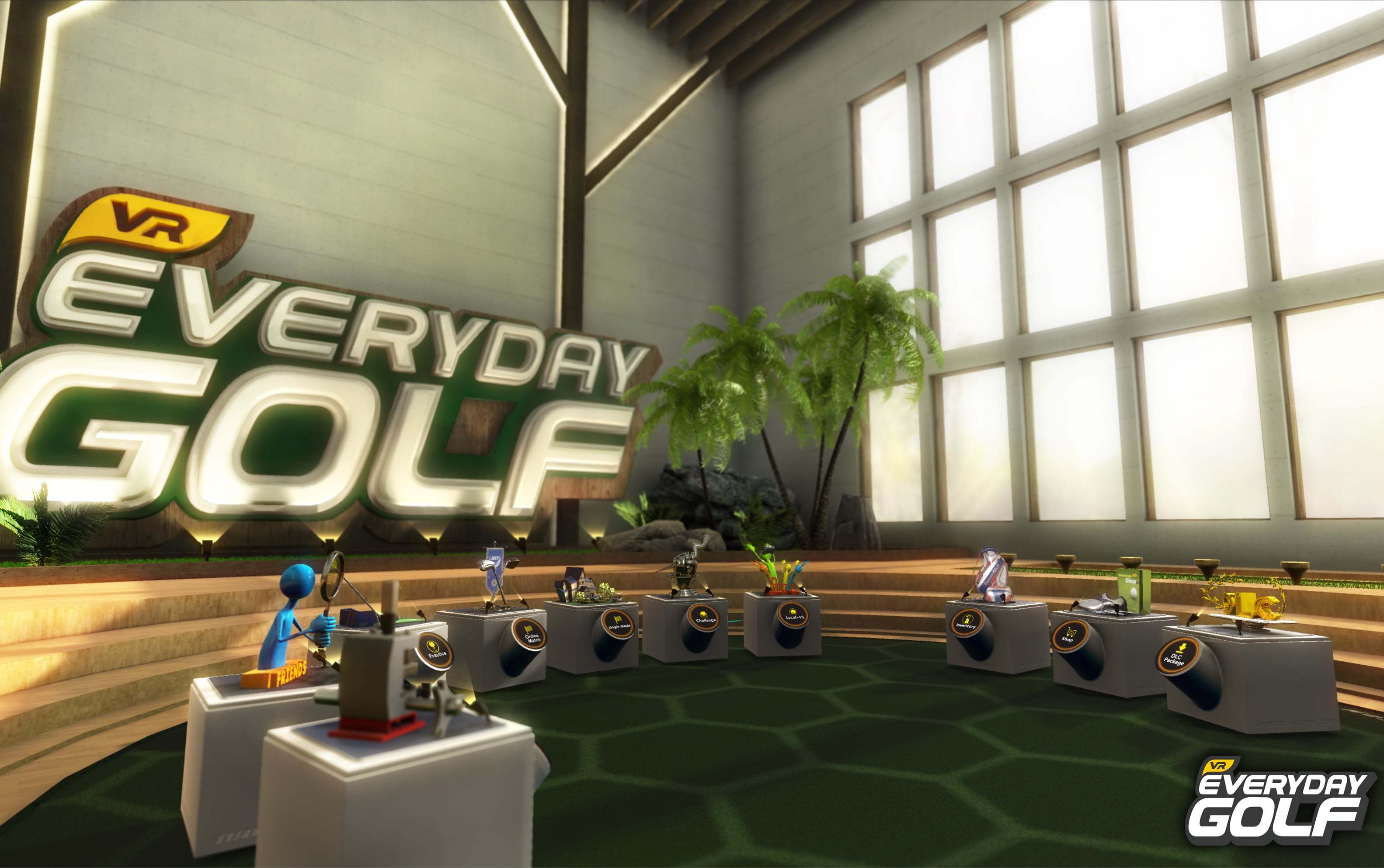 Steam Everyday Golf VR DEV NOTE Brand New Lobby