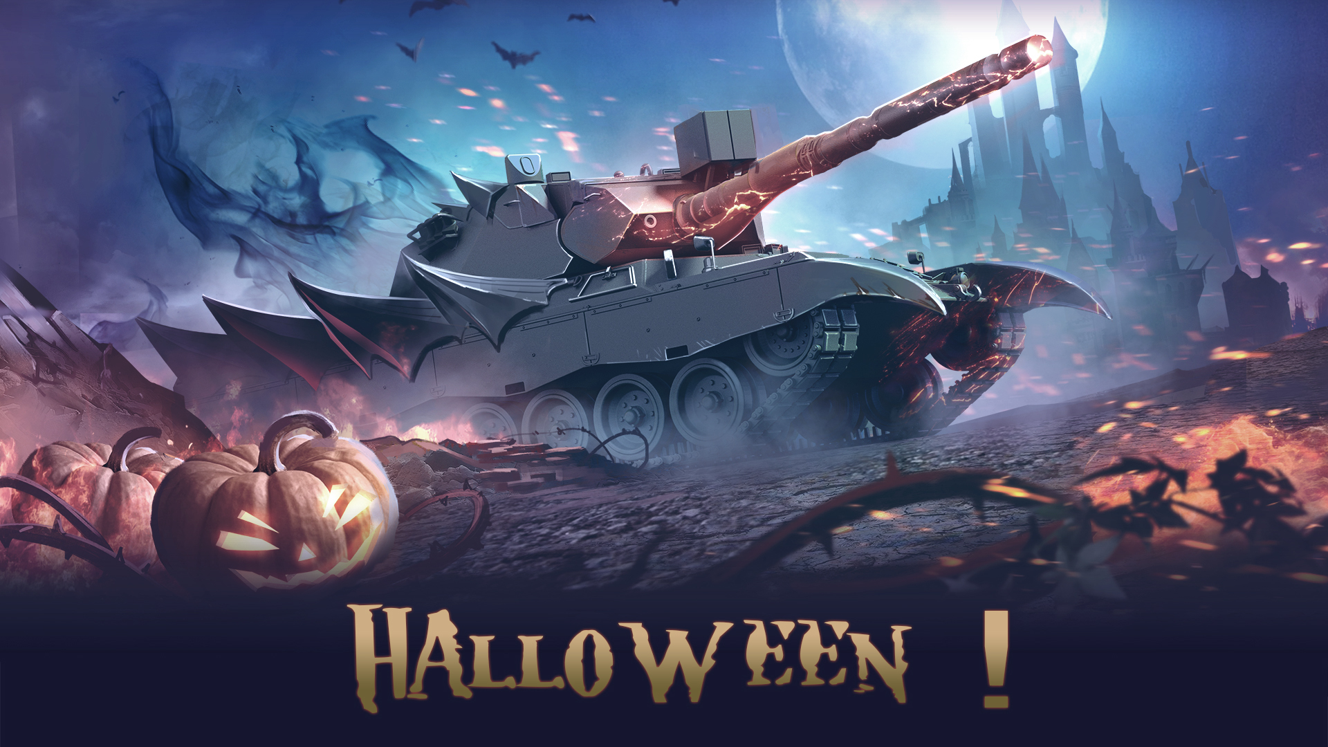 Неуязвимый танк World of Tanks Хэллоуин