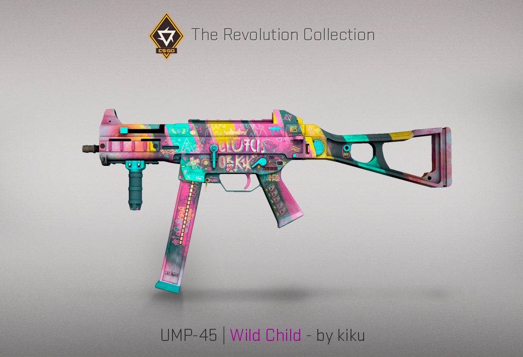 Колекцията „Революция“ — UMP-45 | Wild Child | Диво дете — Създадено от kiku
