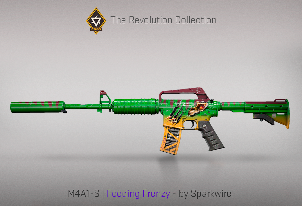 Колекцията „Революция“ — M4A1-S | Feeding Frenzy | Яростно хранене — Създадено от Sparkwire