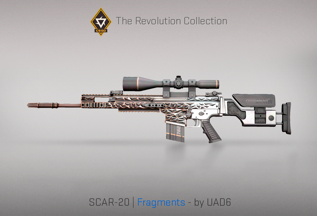 Колекцията „Революция“ — SCAR-20 | Fragments | Фрагменти — Създадено от UAD6