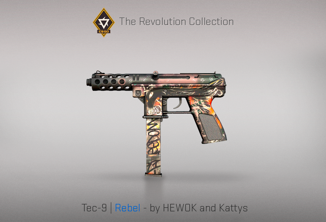 Колекцията „Революция“ — Tec-9 | Rebel | Бунтовник — Създадено от HEWOK и Kattys