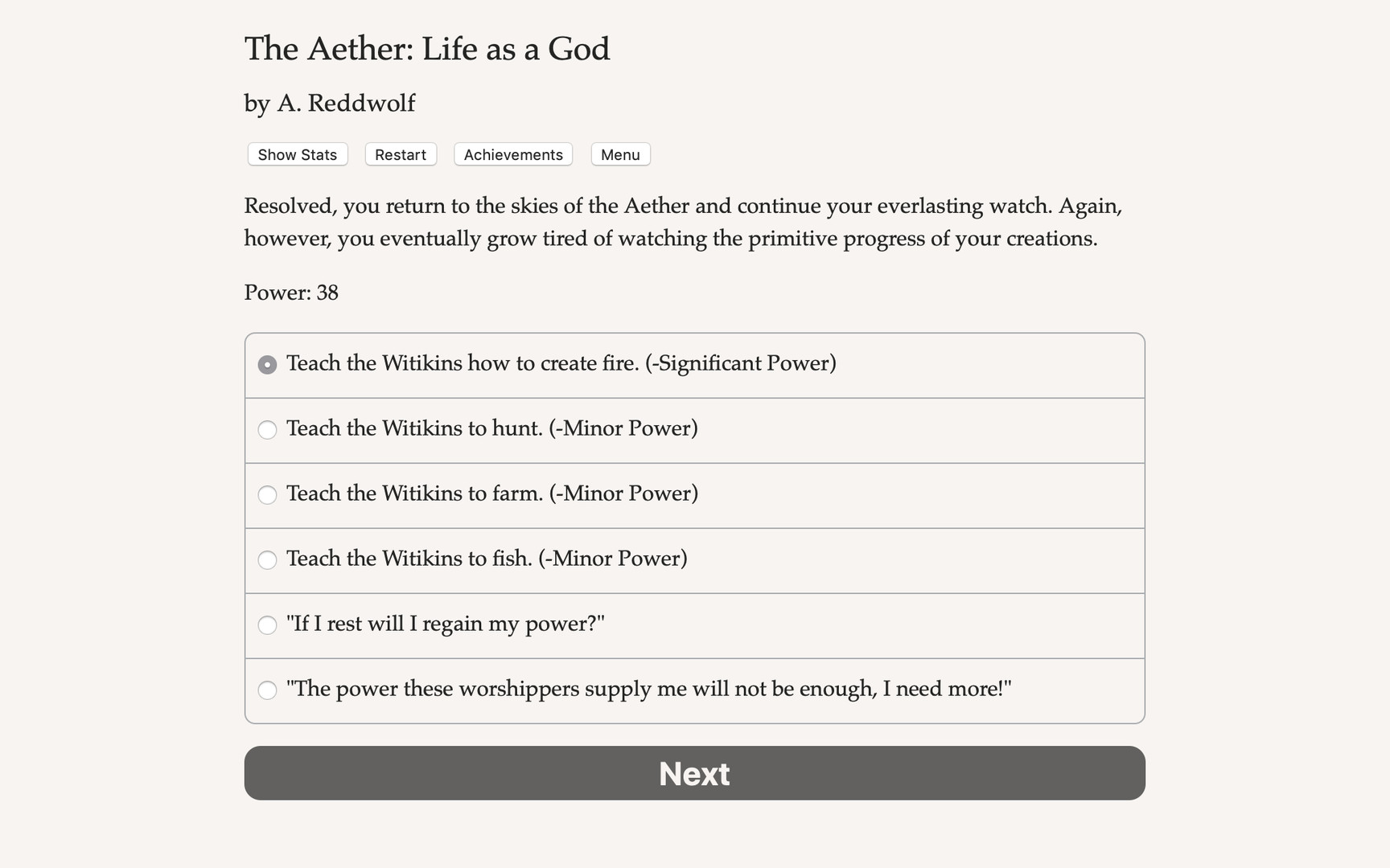 The Aether: Life as a God Demo #3