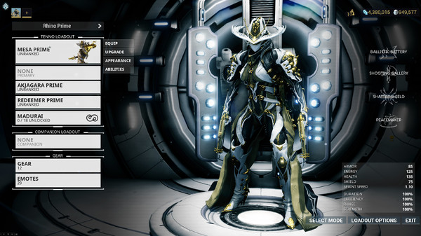 скриншот Warframe Mesa Prime Access: Peacemaker Pack 4