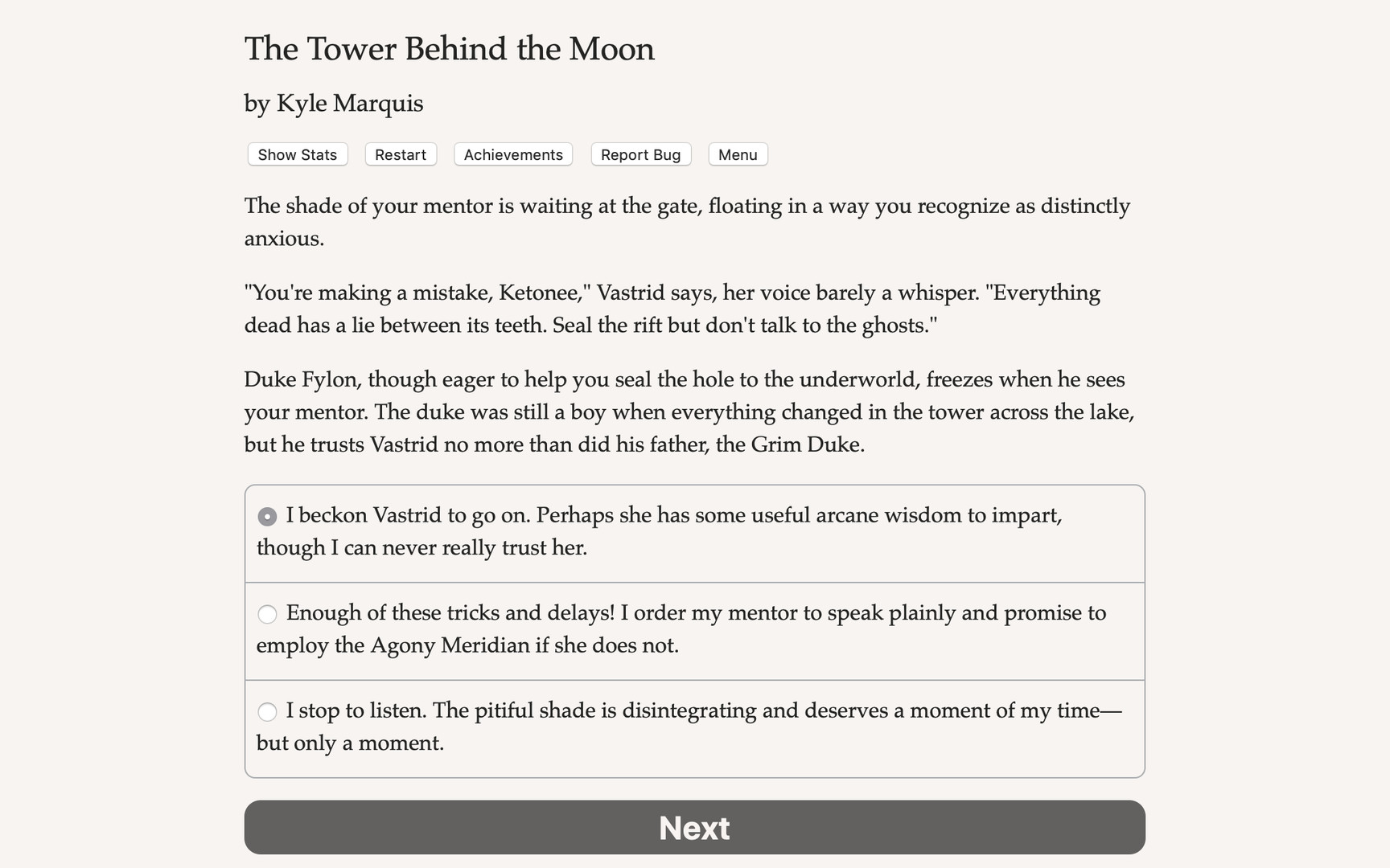 Tower Behind the Moon Demo #0
