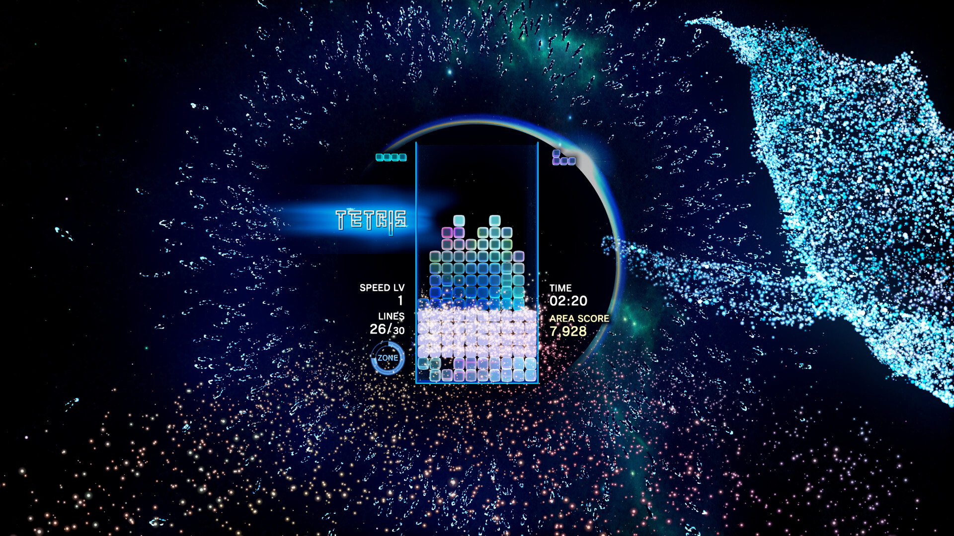 screenshot of Tetris® Effect: Connected 1
