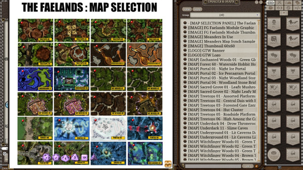 Fantasy Grounds - Meanders Map Pack: The Faelands (Map Pack)