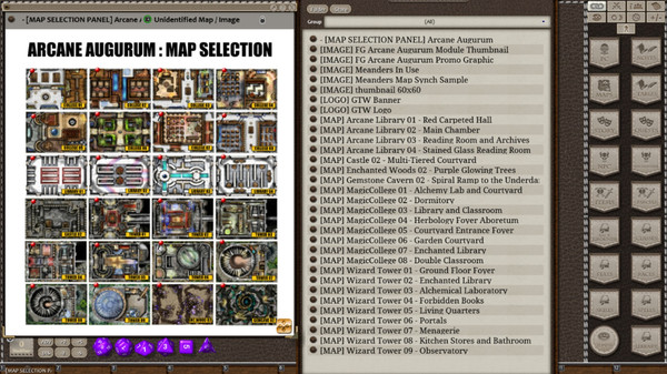 скриншот Fantasy Grounds - Meanders Map Pack: Arcane Augurum (Map Pack) 0