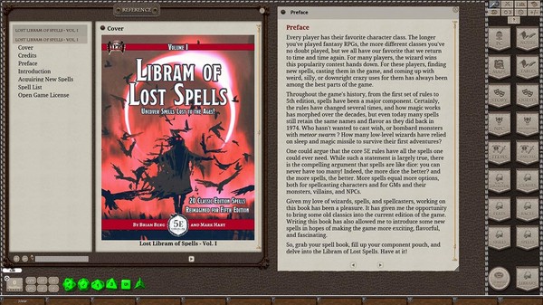 скриншот Fantasy Grounds - Libram of Lost Spells, Volume I (5E) 0
