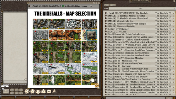 Fantasy Grounds - Meanders Map Pack: The Risefalls (Map Pack)