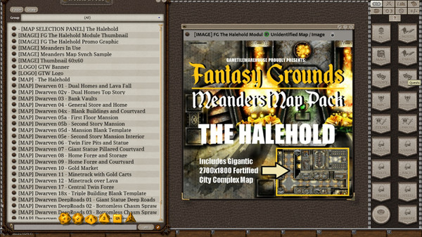 скриншот Fantasy Grounds - Meanders Map Pack: The Halehold (Map Pack) 0